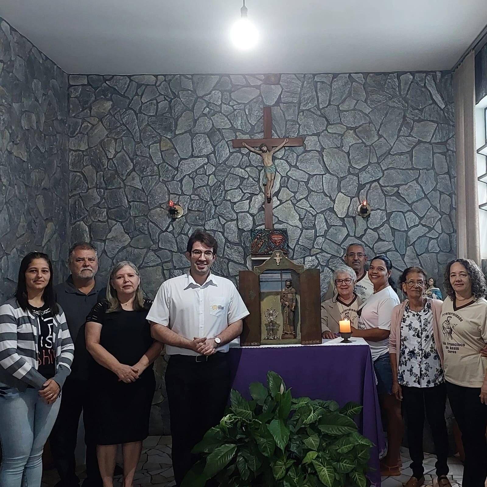 Celebração na capela